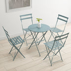 Ensemble bistro pliable en acier 3 pièces Pyramid Home Decor