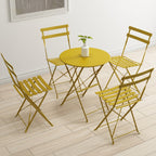 Ensemble bistro pliable en acier 3 pièces Pyramid Home Decor