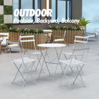 Ensemble bistro pliable en acier 3 pièces Pyramid Home Decor