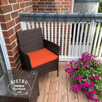 Ensemble bistrot de patio 3 pièces en rotin Pyramid Home Decor