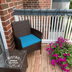 Ensemble bistrot de patio 3 pièces en rotin Pyramid Home Decor