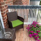 Ensemble bistrot de patio 3 pièces en rotin Pyramid Home Decor