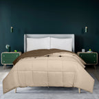Couette Royale King - Couette toutes saisons en duvet synthétique - Couette matelassée légère (King, bleu marine)