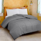 Couette Royale King - Couette toutes saisons en duvet synthétique - Couette matelassée légère (King, bleu marine)