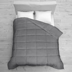 Couette Royale King - Couette toutes saisons en duvet synthétique - Couette matelassée légère (King, bleu marine)