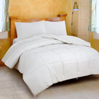 Couette Royale King - Couette toutes saisons en duvet synthétique - Couette matelassée légère (King, bleu marine)
