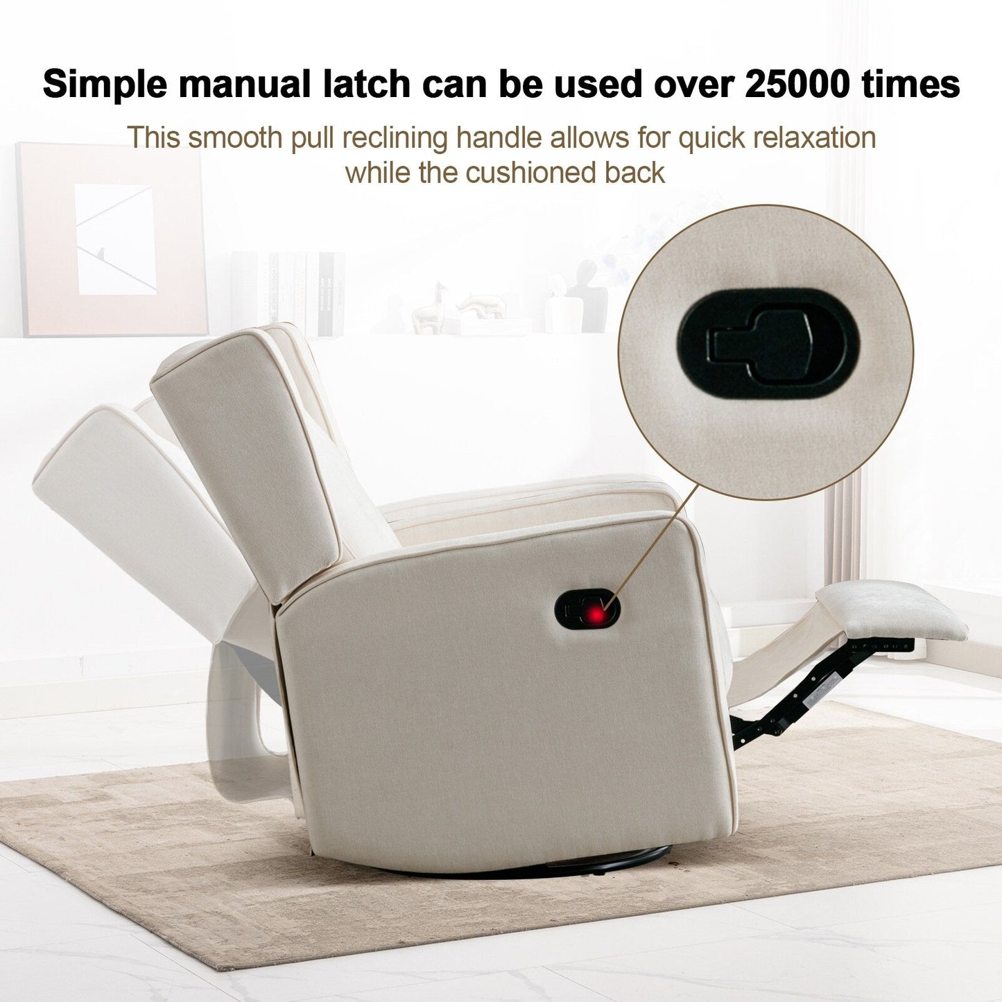 Fauteuil inclinable pivotant à bascule de course, siège simple, ensemble de deux