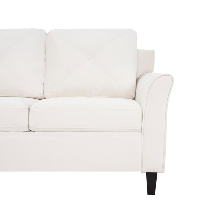 Canapé capitonné Raelynn, canapé moderne et abordable – Canapé en microfibre pour petits espaces, salon, chambre