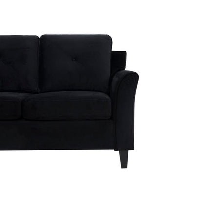 Canapé capitonné Raelynn, canapé moderne et abordable – Canapé en microfibre pour petits espaces, salon, chambre