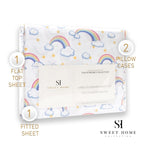 Parure de draps Rainbows de Sweet Home Collection - Multicolore