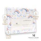 Parure de draps Rainbows de Sweet Home Collection - Multicolore