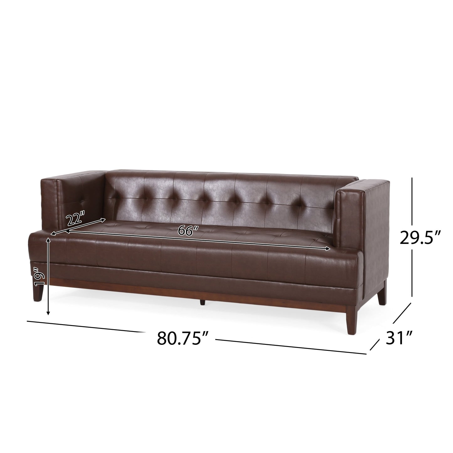 Canapé rembourré Raintree par Christopher Knight Home