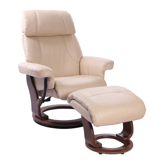 Fauteuil inclinable Ramadi Comfort avec pouf assorti