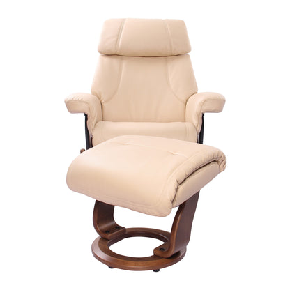 Fauteuil inclinable Ramadi Comfort avec pouf assorti