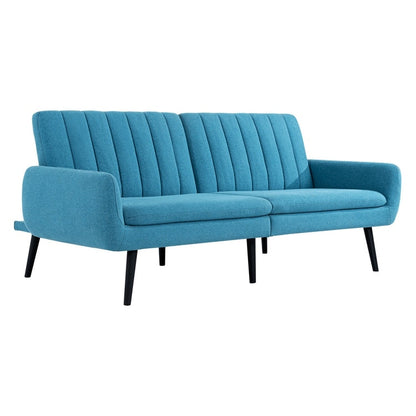 Canapé-lit futon moderne, canapé-lit futon convertible, canapé-lit en lin à dossier divisé pour salon