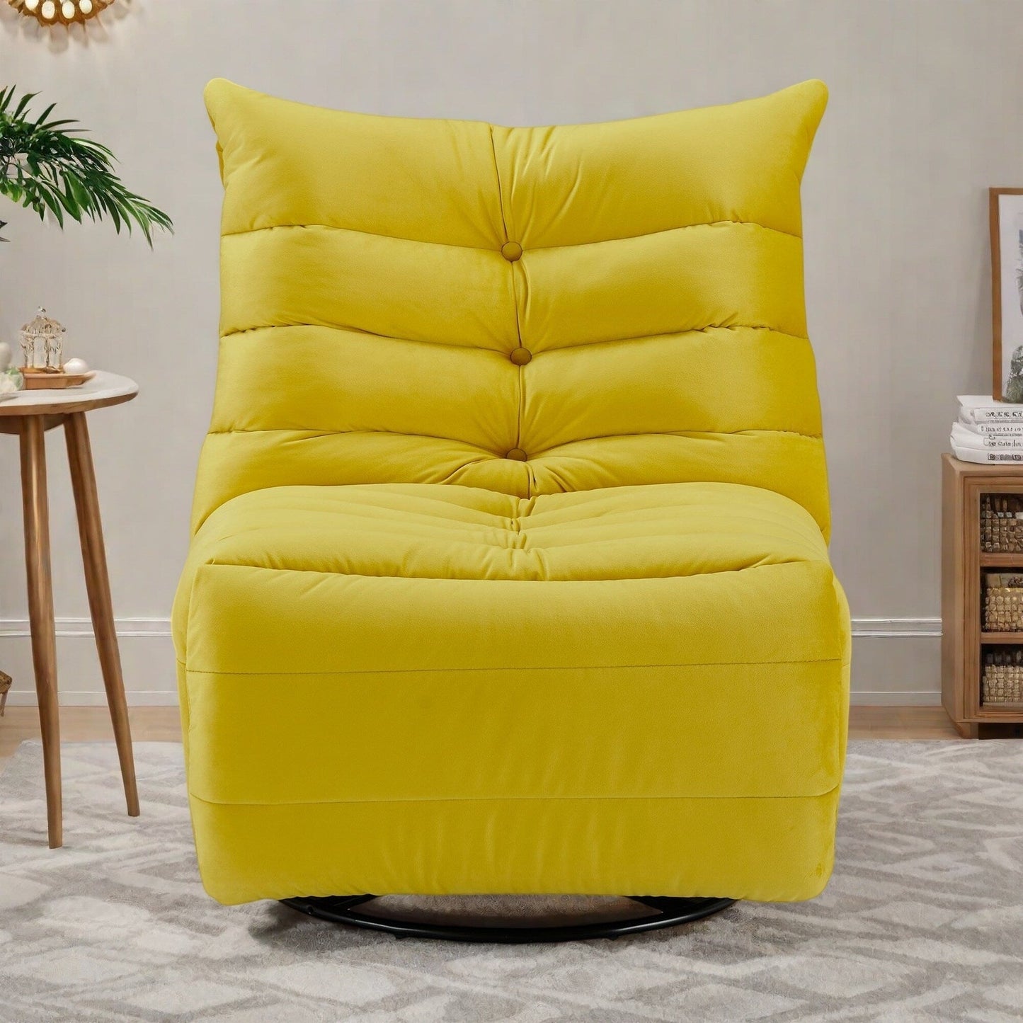 Fauteuil de lecture inclinable avec poignée manuelle - Design élégant et léger pour le bureau à domicile