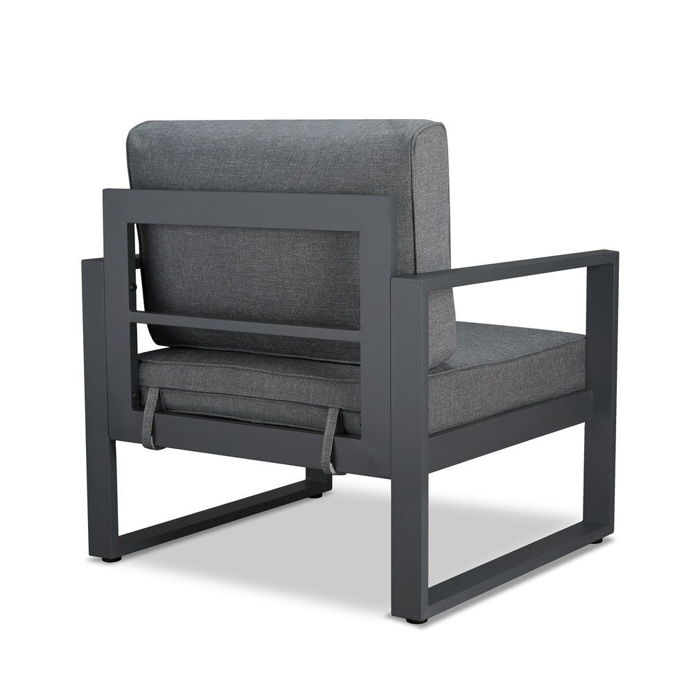 Lot de 2 chaises Baltic grises par Real Flame