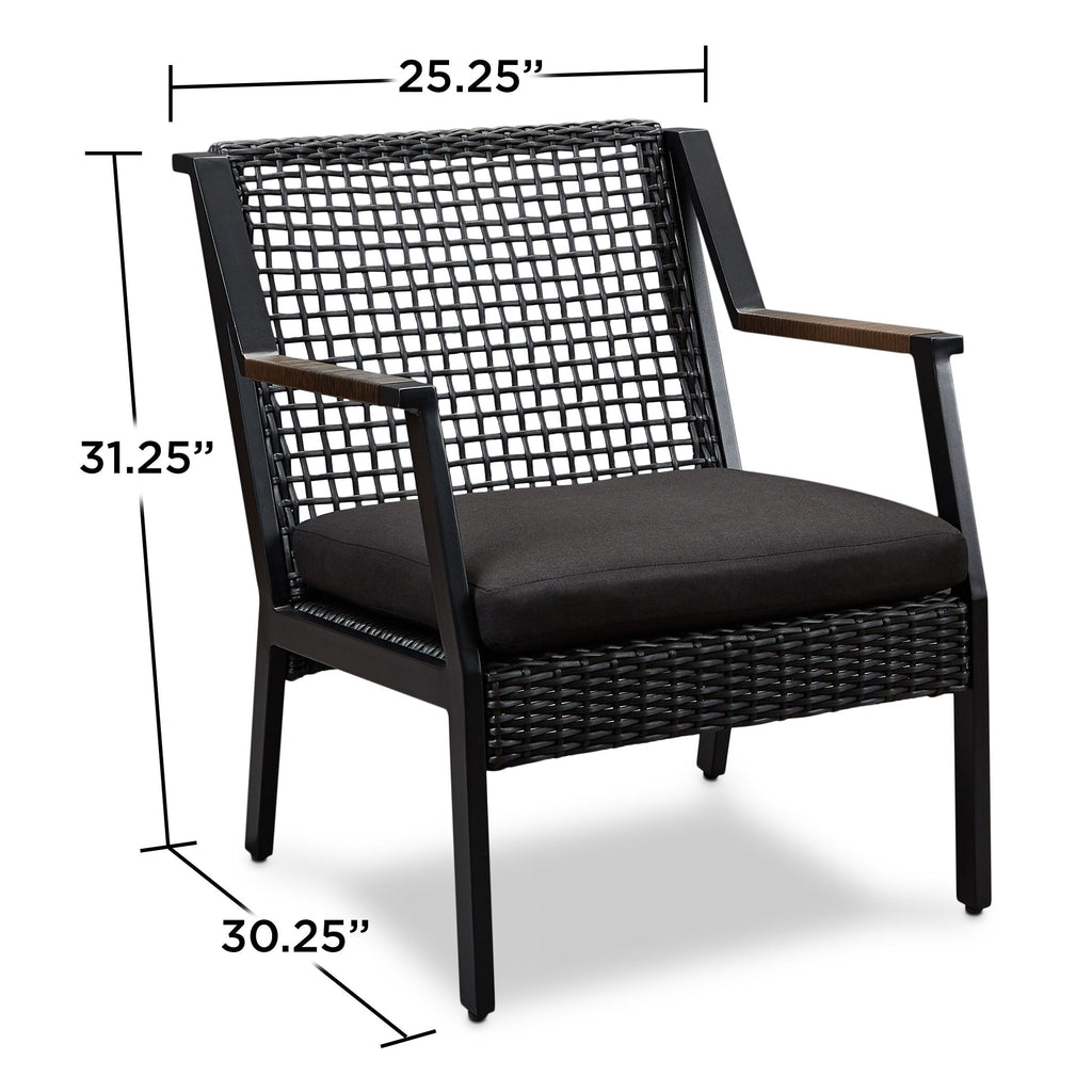 Lot de deux chaises Calvin 25.25 noires de Real Flame