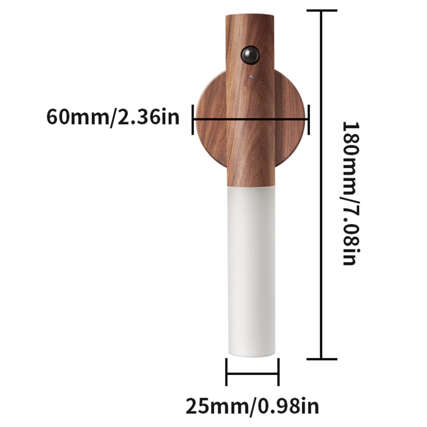 Applique murale magnétique rechargeable avec détecteur de mouvement et veilleuse LED