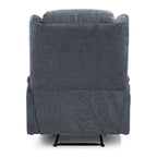 Fauteuil inclinable avec 5 modes de massage, chauffage et télécommande, deux porte-gobelets, inclinaison manuelle et poche de rangement latérale
