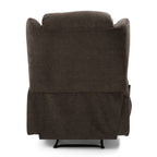 Fauteuil inclinable avec 5 modes de massage, chauffage et télécommande, deux porte-gobelets, inclinaison manuelle et poche de rangement latérale