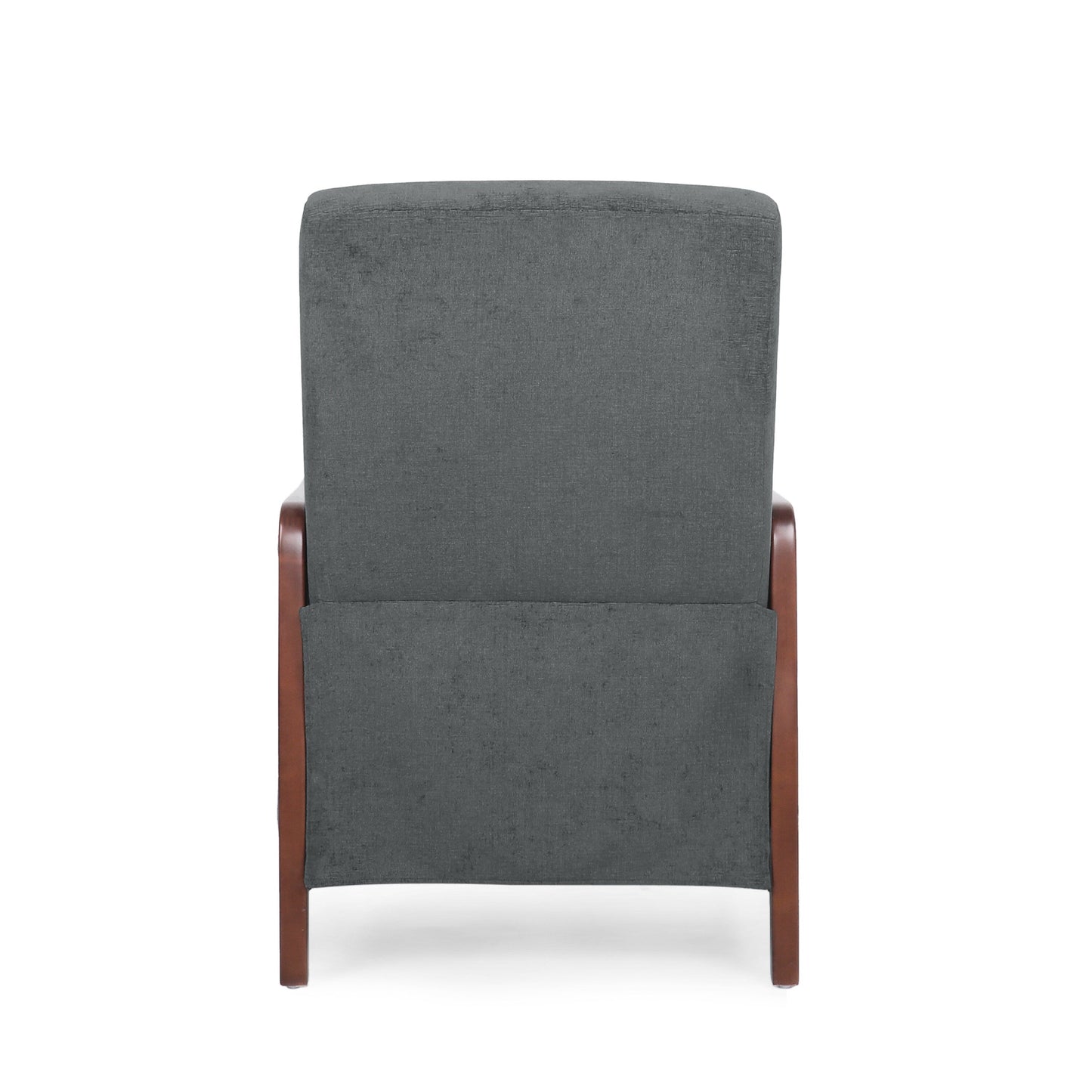 Fauteuil inclinable avec cadre en bois de bouleau, mécanisme de poussée et coutures capitonnées