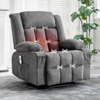 Fauteuil inclinable télécommandé avec chauffage et massage