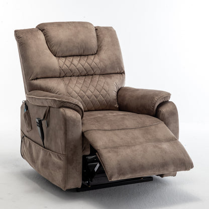 Fauteuil inclinable avec moteur silencieux OKIN - Inclinaison à 180°, télécommande, dossier/repose-pieds séparé