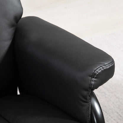 Fauteuil inclinable avec ottoman pivotant, similicuir