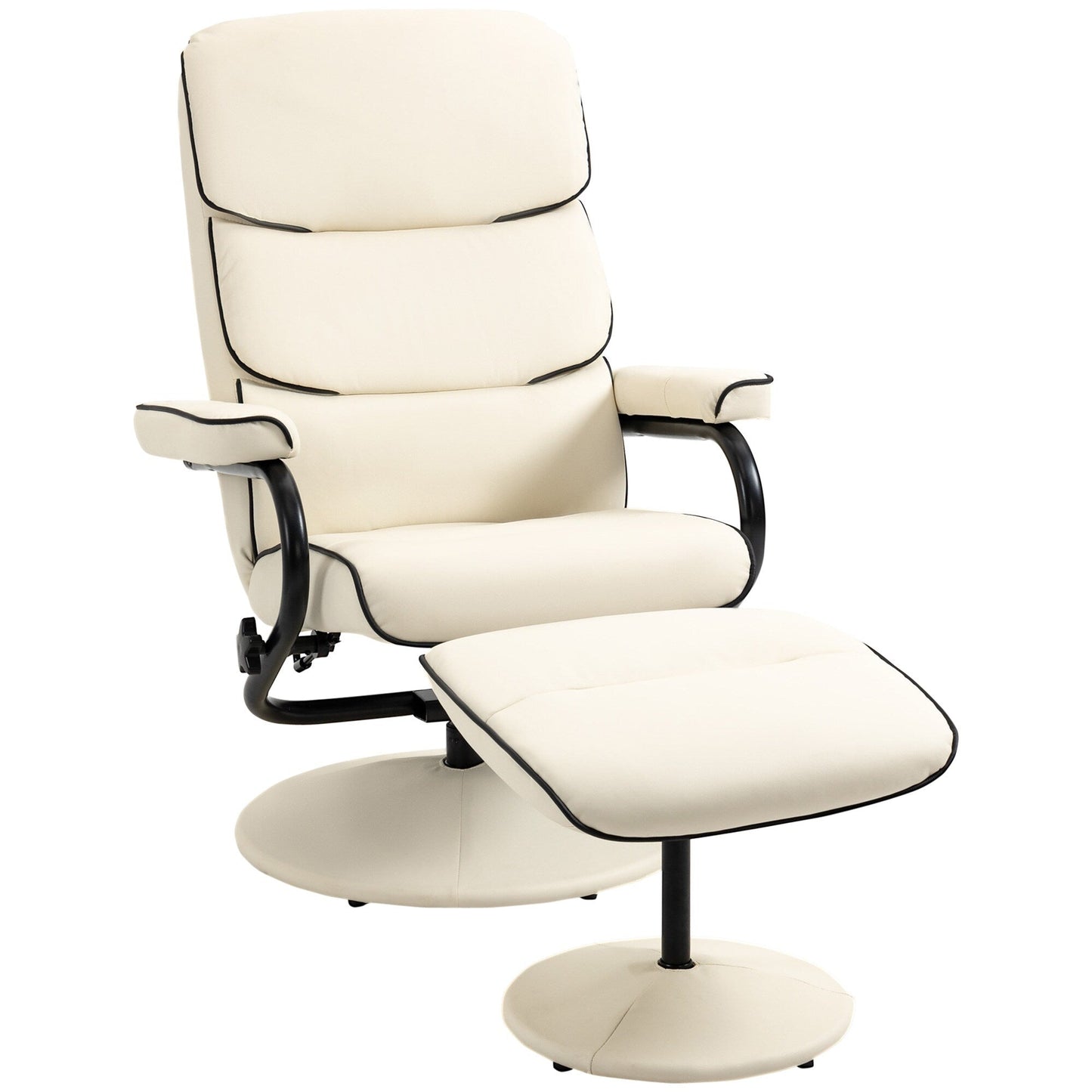 Fauteuil inclinable avec pouf