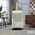Fauteuil inclinable électrique pour adultes, avec coussin de siège à ressorts ensachés et poche latérale