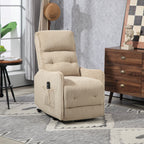 Fauteuil inclinable électrique pour adultes, avec coussin de siège à ressorts ensachés et poche latérale
