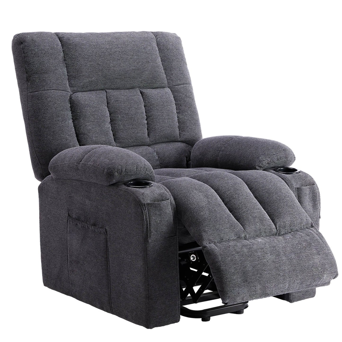 Fauteuil inclinable, fauteuil de massage inclinable avec chauffage, fauteuil électrique releveur pour home cinéma, pour salon