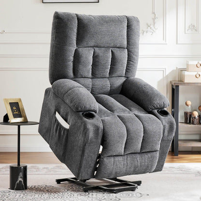 Fauteuil inclinable, fauteuil de massage inclinable avec chauffage, fauteuil électrique releveur pour home cinéma, pour salon