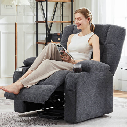 Fauteuil inclinable, fauteuil de massage inclinable avec chauffage, fauteuil électrique releveur pour home cinéma, pour salon
