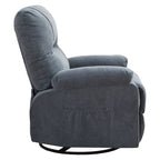 Fauteuil inclinable pivotant à 360 degrés, équipé d'un coussin et d'un dossier moelleux, fauteuil confortable