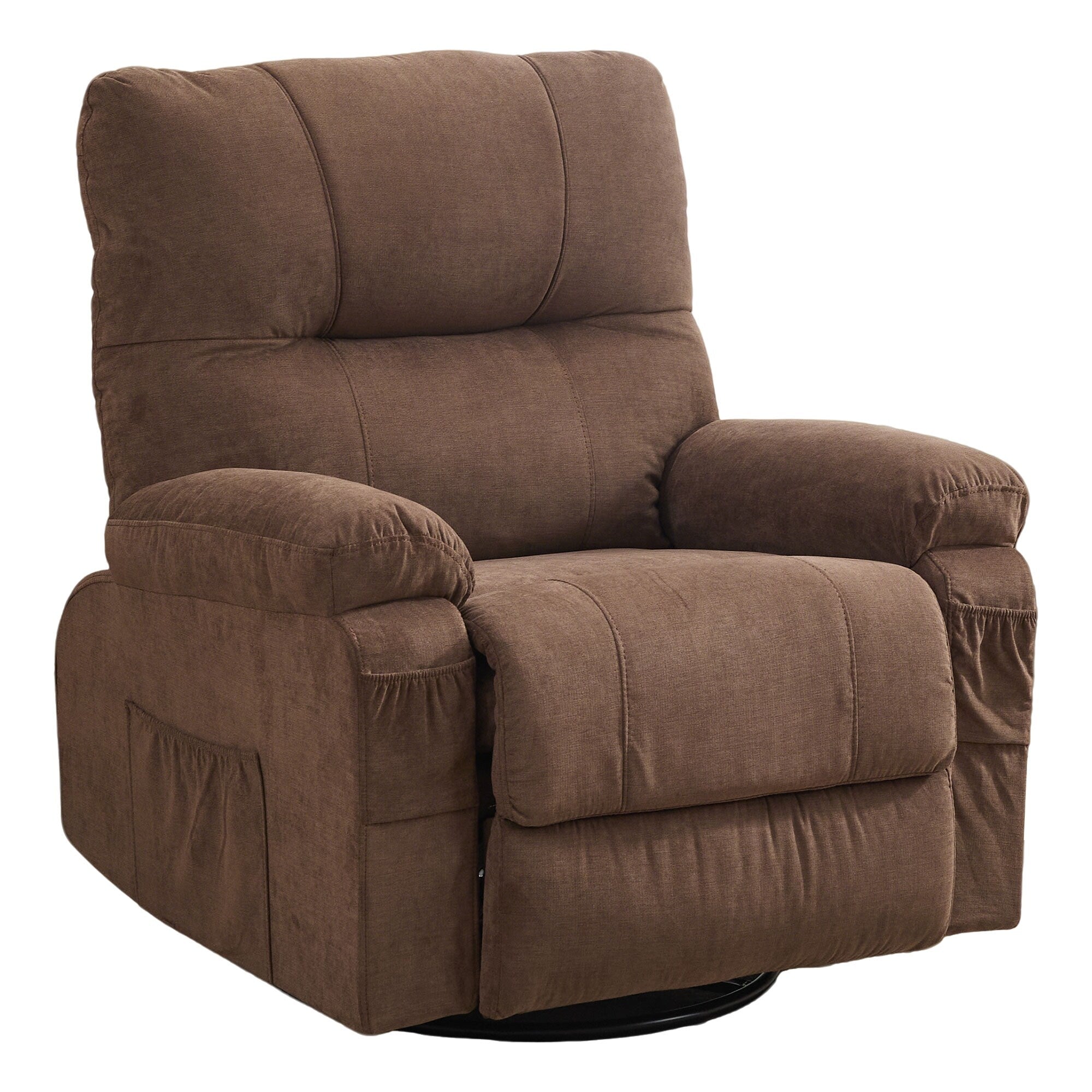 Fauteuil inclinable pivotant à 360 degrés, équipé d'un coussin et d'un dossier moelleux, fauteuil confortable