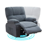 Fauteuil inclinable pivotant à 360 degrés, équipé d'un coussin et d'un dossier moelleux, fauteuil confortable