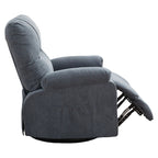 Fauteuil inclinable pivotant à 360 degrés, équipé d'un coussin et d'un dossier moelleux, fauteuil confortable
