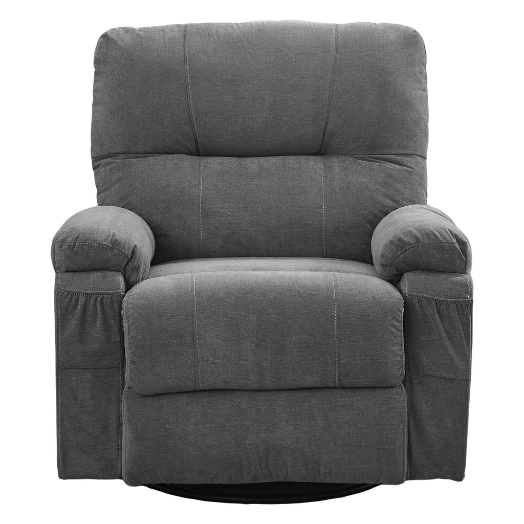 Fauteuil inclinable pivotant à 360 degrés, équipé d'un coussin et d'un dossier moelleux, fauteuil confortable