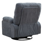 Fauteuil inclinable pivotant à 360 degrés, équipé d'un coussin et d'un dossier moelleux, fauteuil confortable