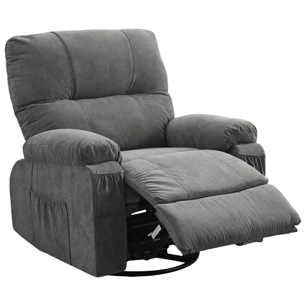 Fauteuil inclinable pivotant à 360 degrés, équipé d'un coussin et d'un dossier moelleux, fauteuil confortable