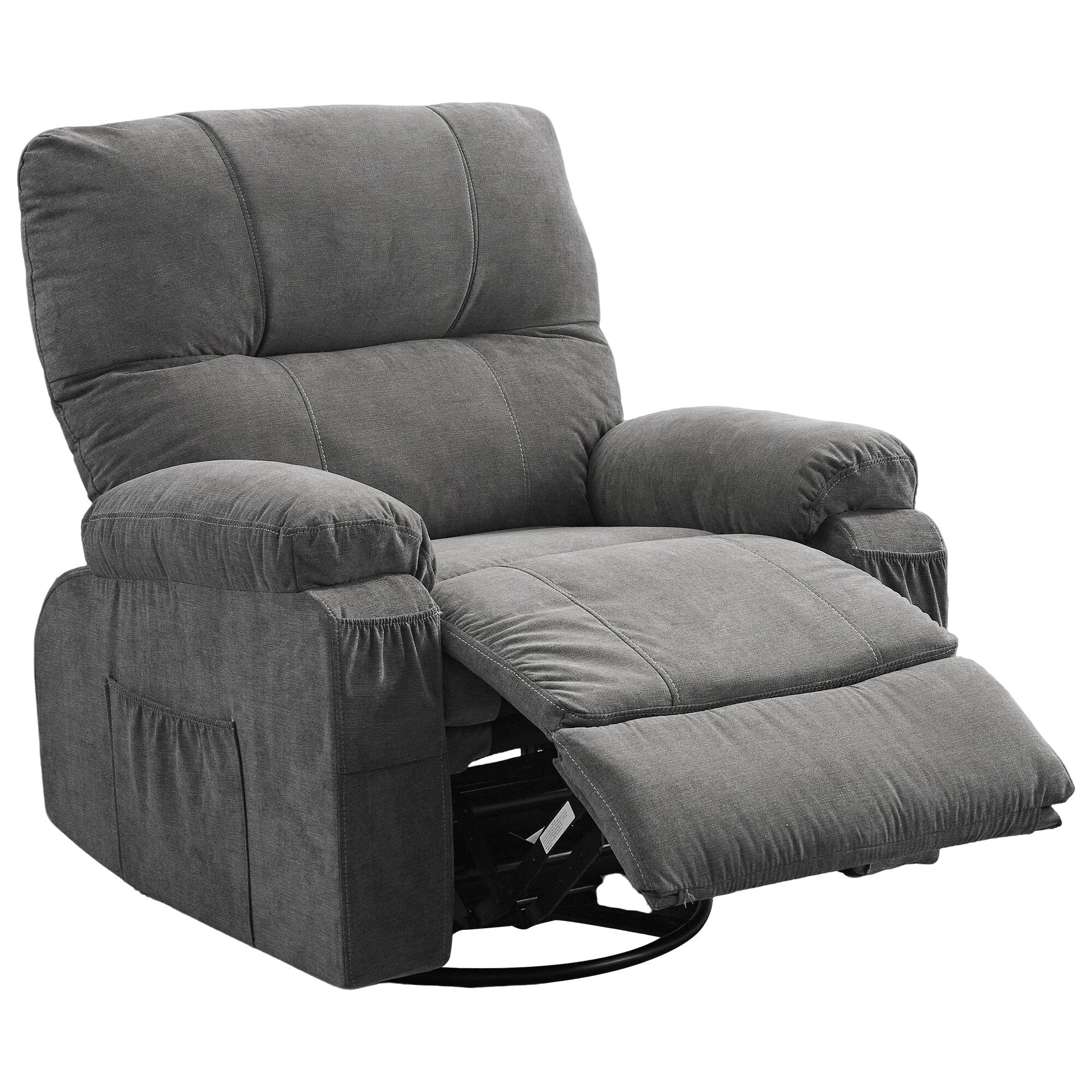 Fauteuil inclinable pivotant à 360 degrés, équipé d'un coussin et d'un dossier moelleux, fauteuil confortable