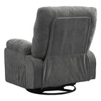 Fauteuil inclinable pivotant à 360 degrés, équipé d'un coussin et d'un dossier moelleux, fauteuil confortable