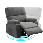 Fauteuil inclinable pivotant à 360 degrés, équipé d'un coussin et d'un dossier moelleux, fauteuil confortable