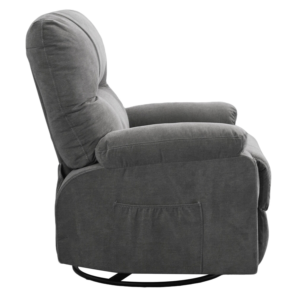 Fauteuil inclinable pivotant à 360 degrés, équipé d'un coussin et d'un dossier moelleux, fauteuil confortable