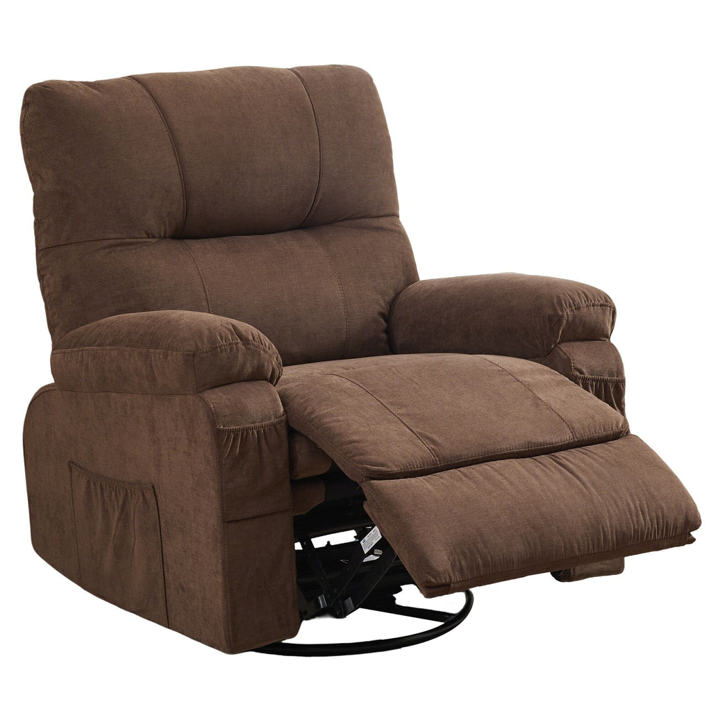Fauteuil inclinable pivotant à 360 degrés, équipé d'un coussin et d'un dossier moelleux, fauteuil confortable