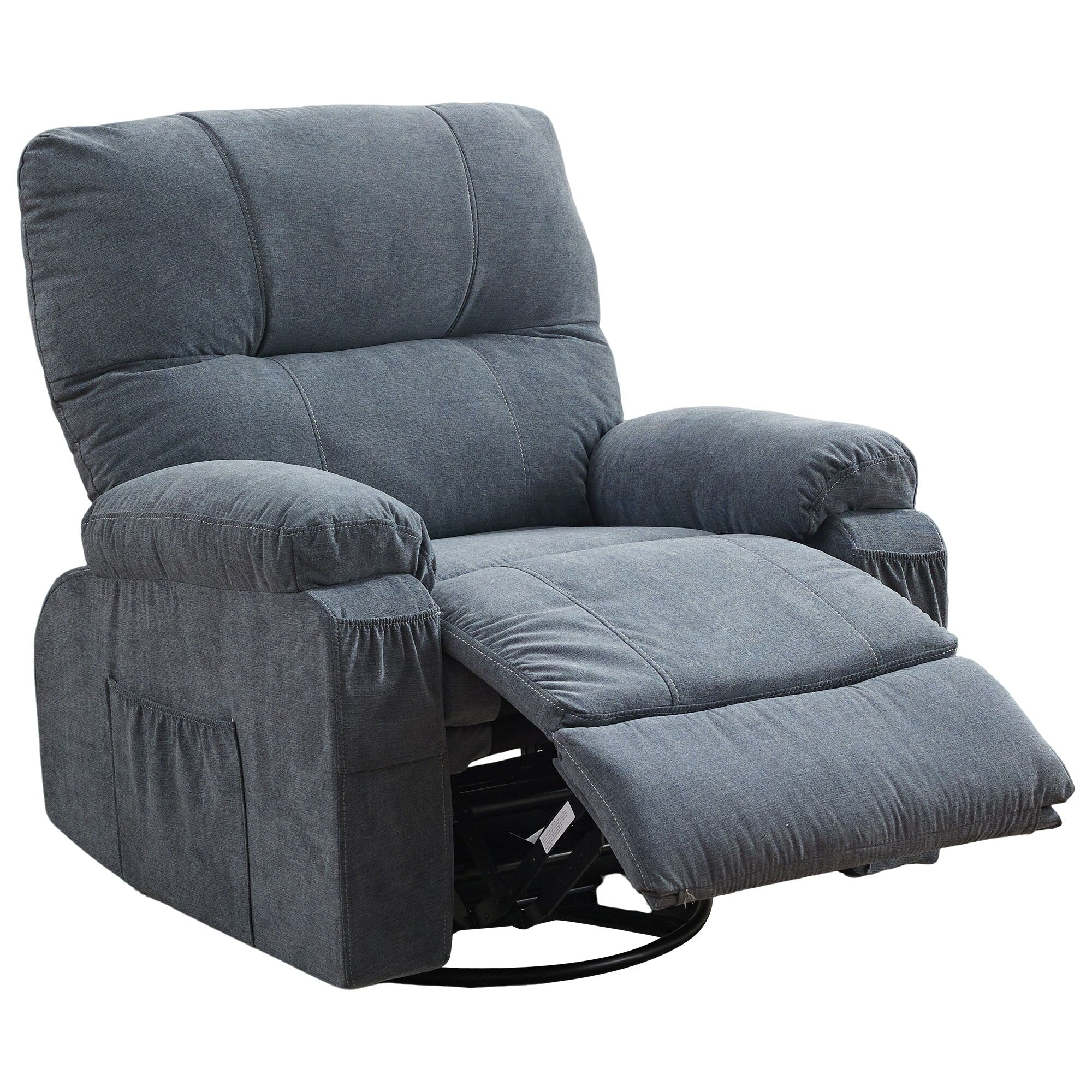 Fauteuil inclinable pivotant à 360 degrés, équipé d'un coussin et d'un dossier moelleux, fauteuil confortable