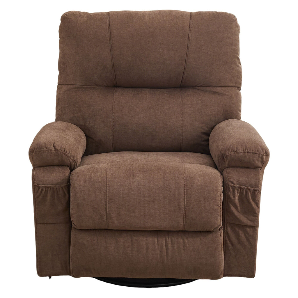 Fauteuil inclinable pivotant à 360 degrés, équipé d'un coussin et d'un dossier moelleux, fauteuil confortable