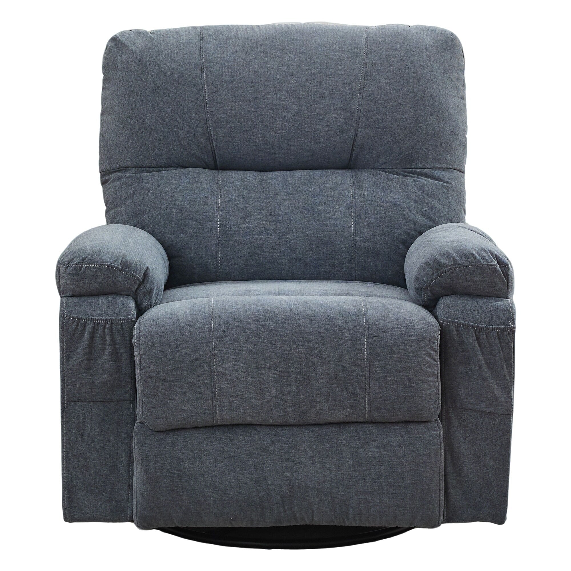 Fauteuil inclinable pivotant à 360 degrés, équipé d'un coussin et d'un dossier moelleux, fauteuil confortable